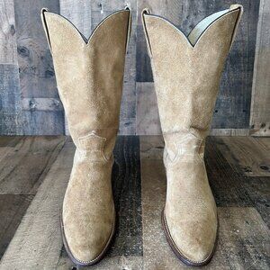 Frye Vintage Full Suede Roughout Western Cowboy Boots Mens 11 EE